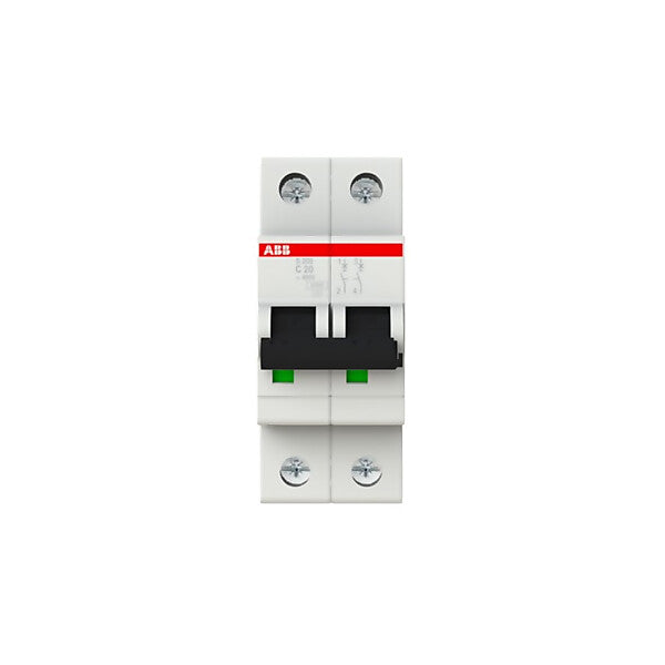 ABB Sicherungsautomat 6kA 20A C 2p S202-C20